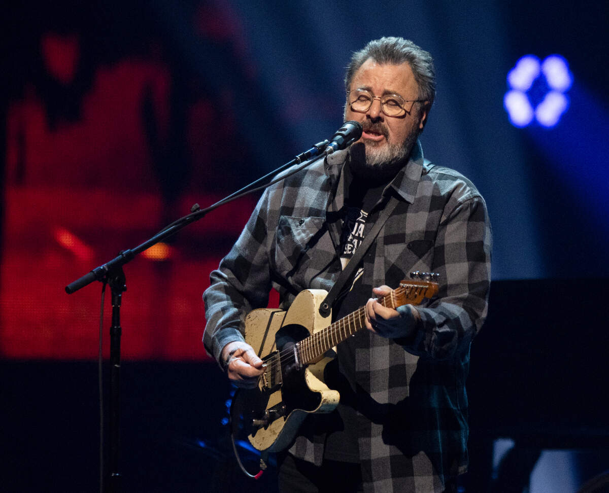 Vince Gill on vocals for the Eagles during their ‘The Long Goodbye’ Final Tour concert at Raleigh, N.C.’s PNC Arena, Thursday night, Nov. 9, 2023.