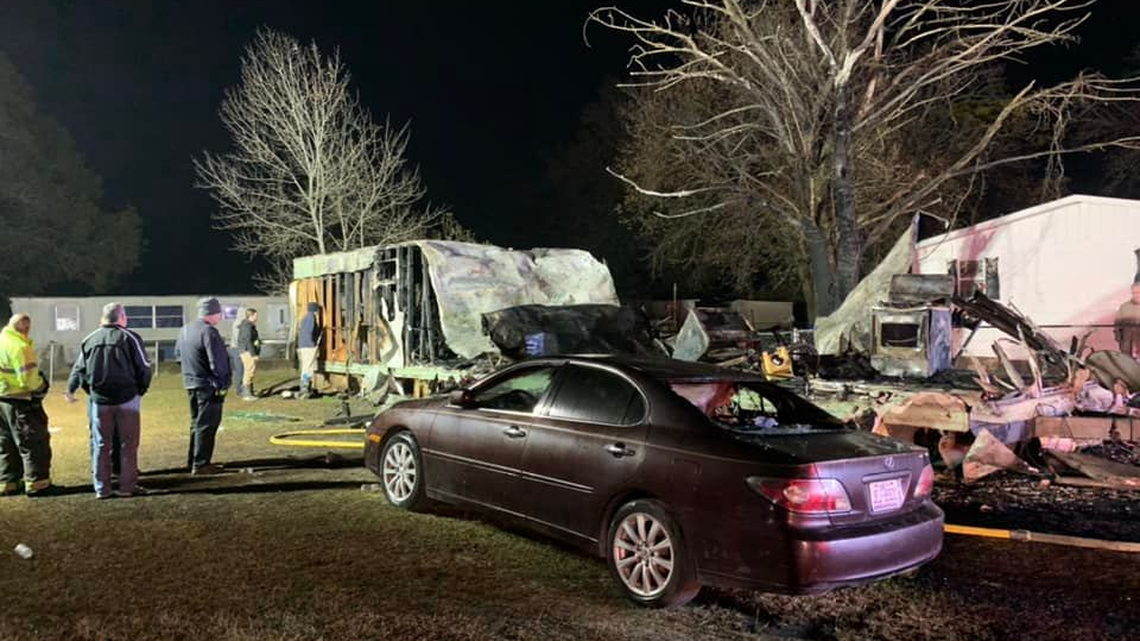 A child was killed when fire tore through a North Carolina home, officials said.