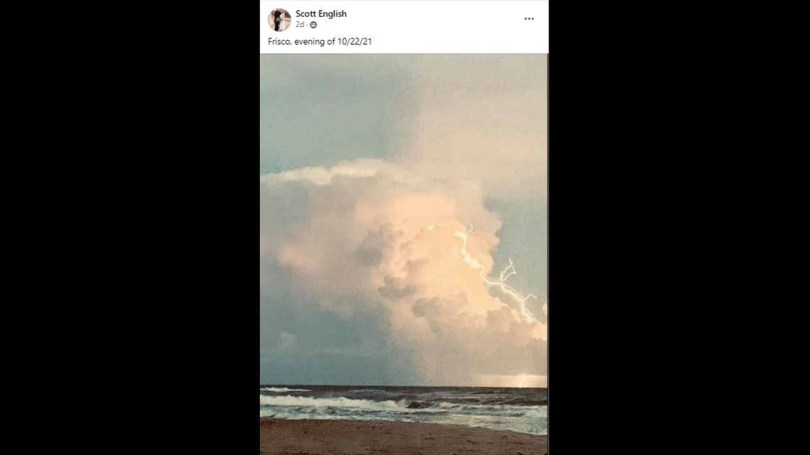 Scott English took this photo on Friday in the Frisco area of the Outer Banks.