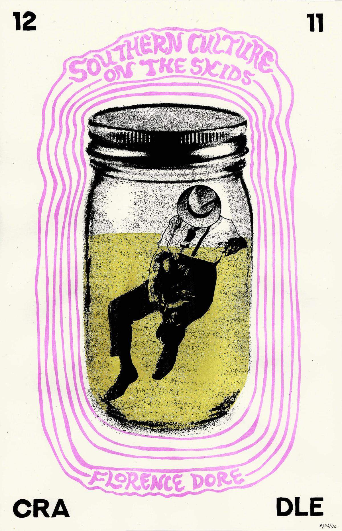 A screenprint by Ron Liberti for a Southern Culture on the Skids concert at The Cat’s Cradle. Liberti has done several poster designs for the Chapel Hill-based band over the years.