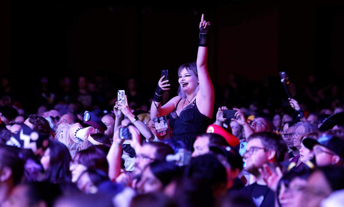 Fans cheer on contestants during the costume competition at GalaxyCon Raleigh at the Raleigh Convention Center Saturday, July 27, 2024.