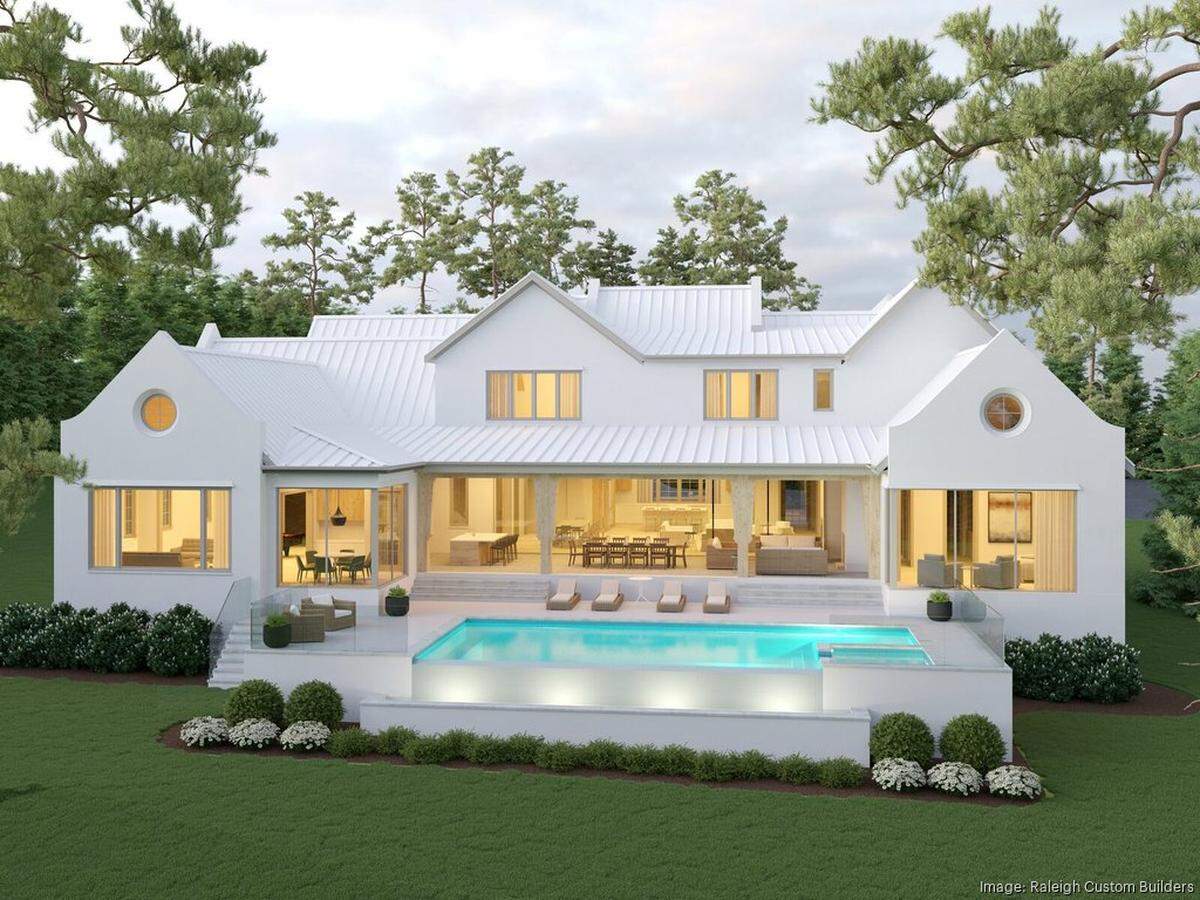 Rendering of the home at 1400 Rock Dam Court in Raleigh, which is among the most expensive homes in this year’s Triangle Parade of Homes.