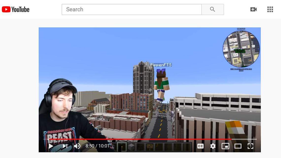 North Carolina-based YouTube star MrBeast and others built the city of Raleigh in Minecraft.