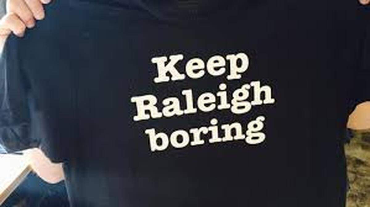 A shirt designed by House of Swank in the 2015 rivalry between Raleigh and Charlotte