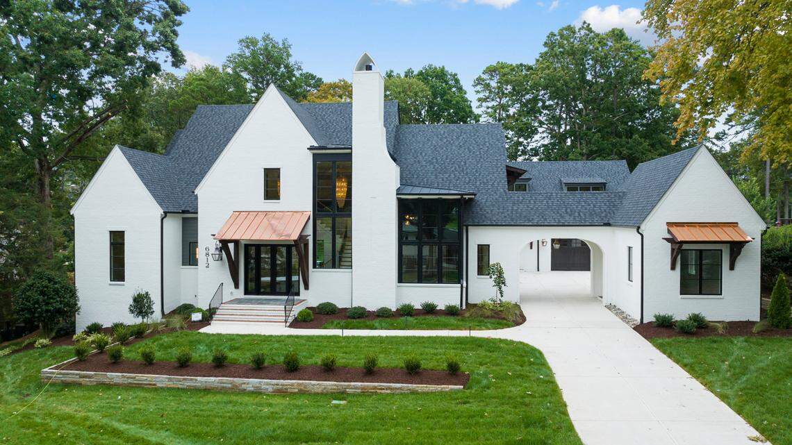 This 5-bed, 8-bath house is listed for $5 million in North Ridge, Raleigh.