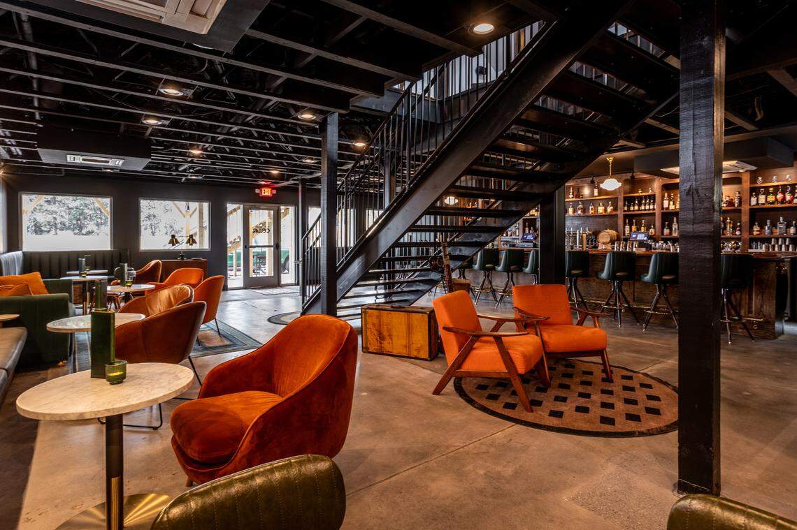 The downstairs Cellar, which has antique bourbon selections and signature cocktails, can also available to rent for private events.