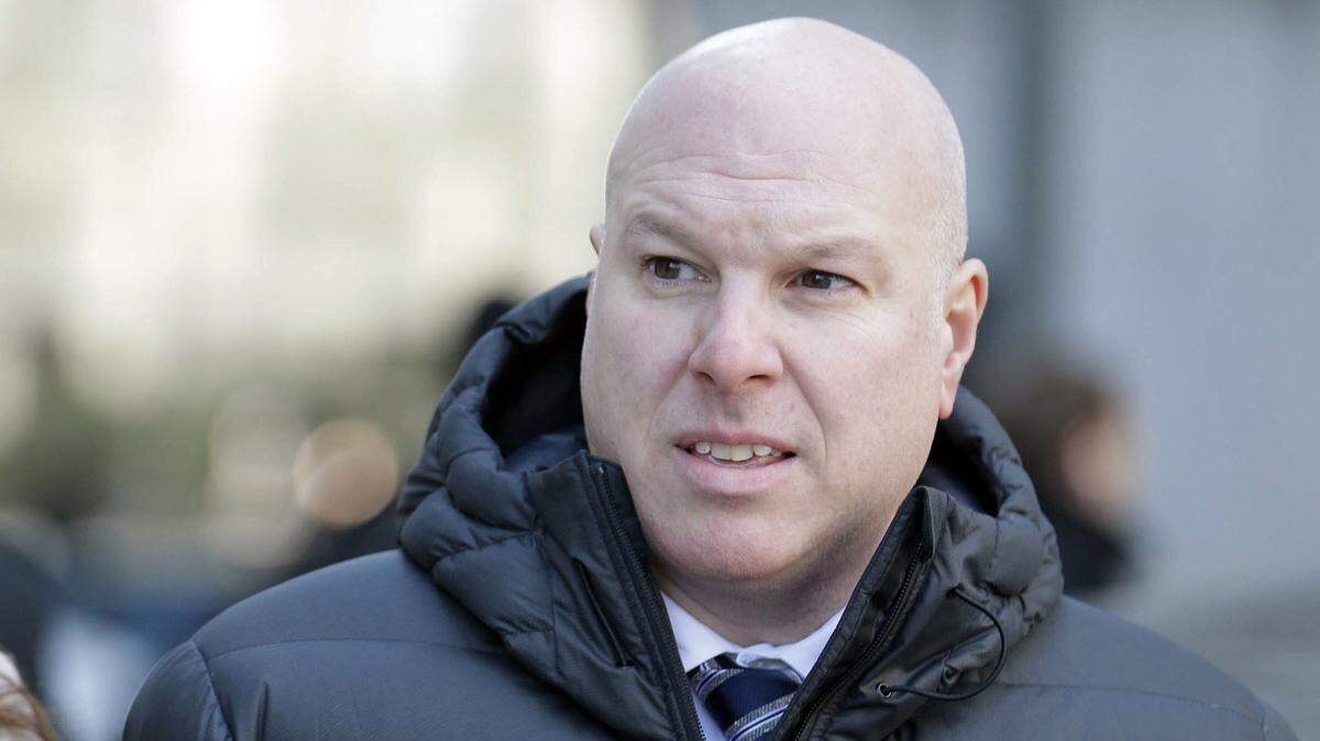 Former Adidas executive James Gatto arrives to court for sentencing in New York, Tuesday, March 5, 2019.