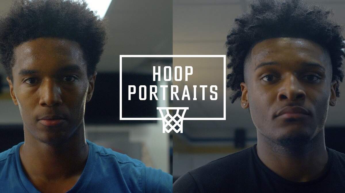 Charlotte’s Ty-Shon Alexander, left, and Durham’s Josh Hall are featured in the new documentary series “Hoop Portraits.”