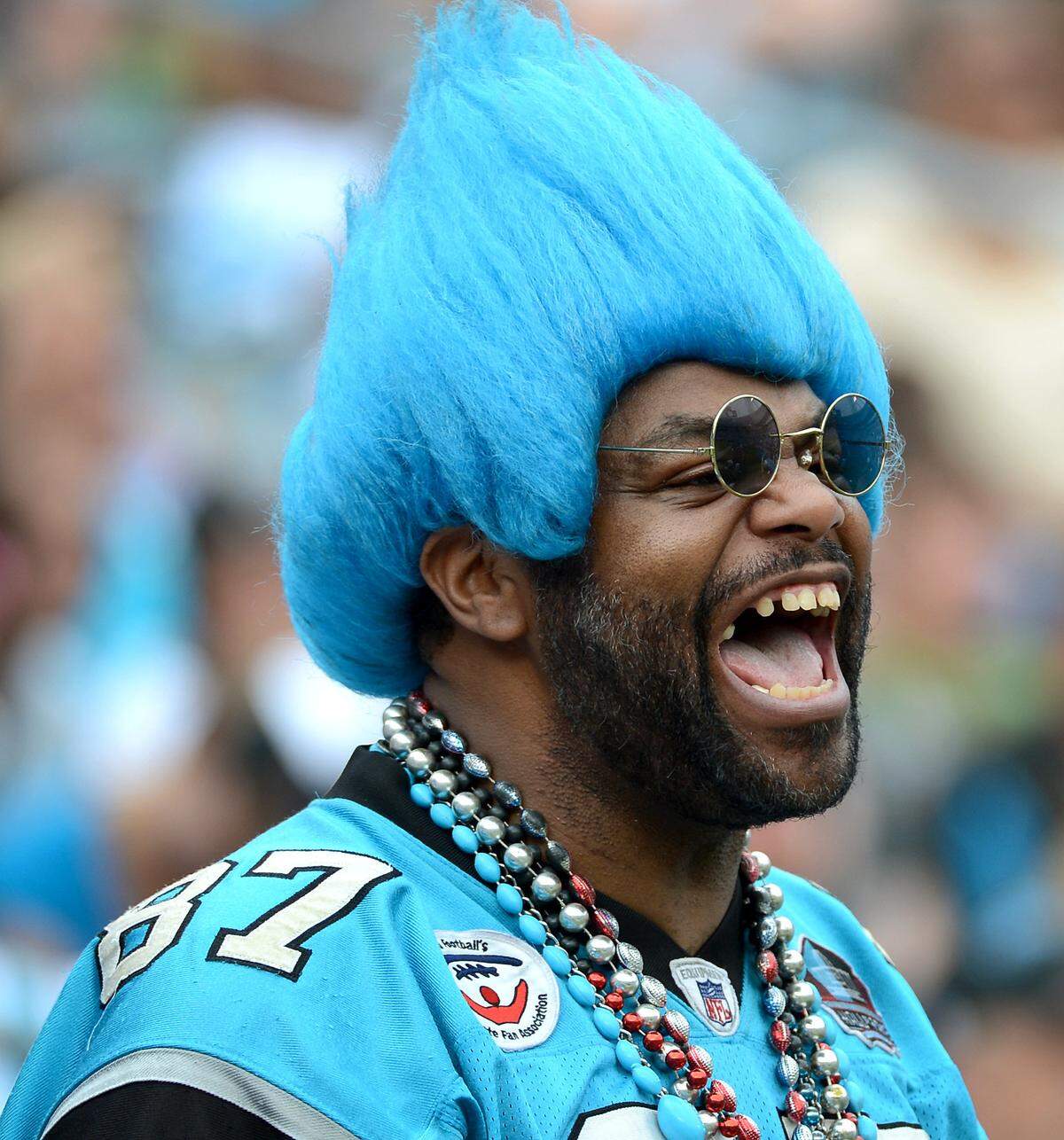 In this Charlotte Observer file photo, Carolina Panthers fan Greg “Catman” Good yells support to the Panthers during second half action against the New Orleans Saints at Bank of America Stadium on Sunday, Sept. 16, 2012.