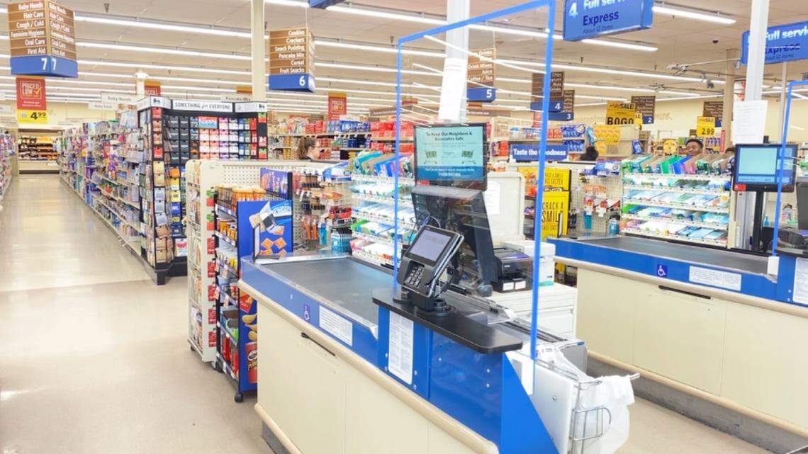 Food Lion stores have installed plexiglass shields at checkout stands in an effort to stop the spread of COVID-19 coronavirus.