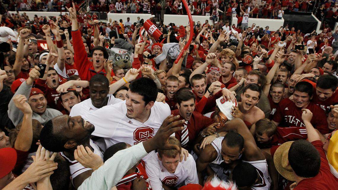 Wake Forest court-storming kindles memories of Wolfpack fan knocked from his wheelchair