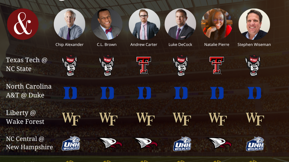 N&O’s college football picks for North Carolina schools, Florida State vs Louisville