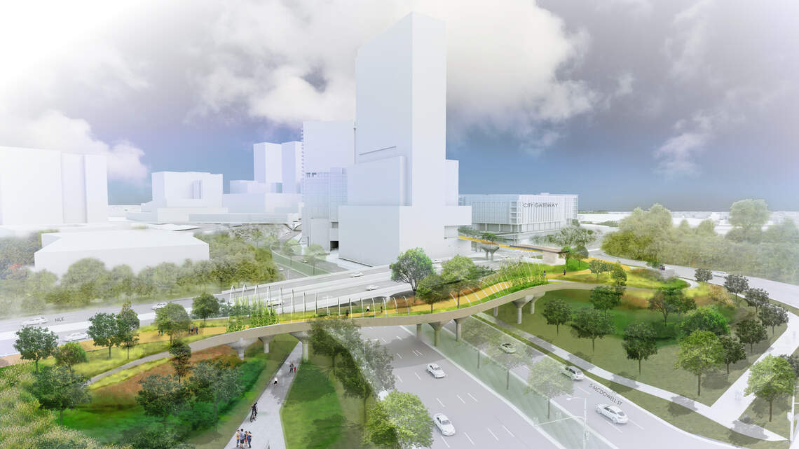 New idea emerges for elevated walkway connecting downtown Raleigh and Dix Park