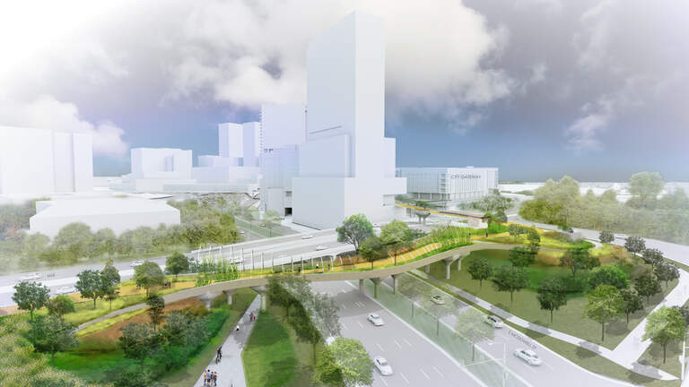 New idea emerges for elevated walkway connecting downtown Raleigh and Dix Park