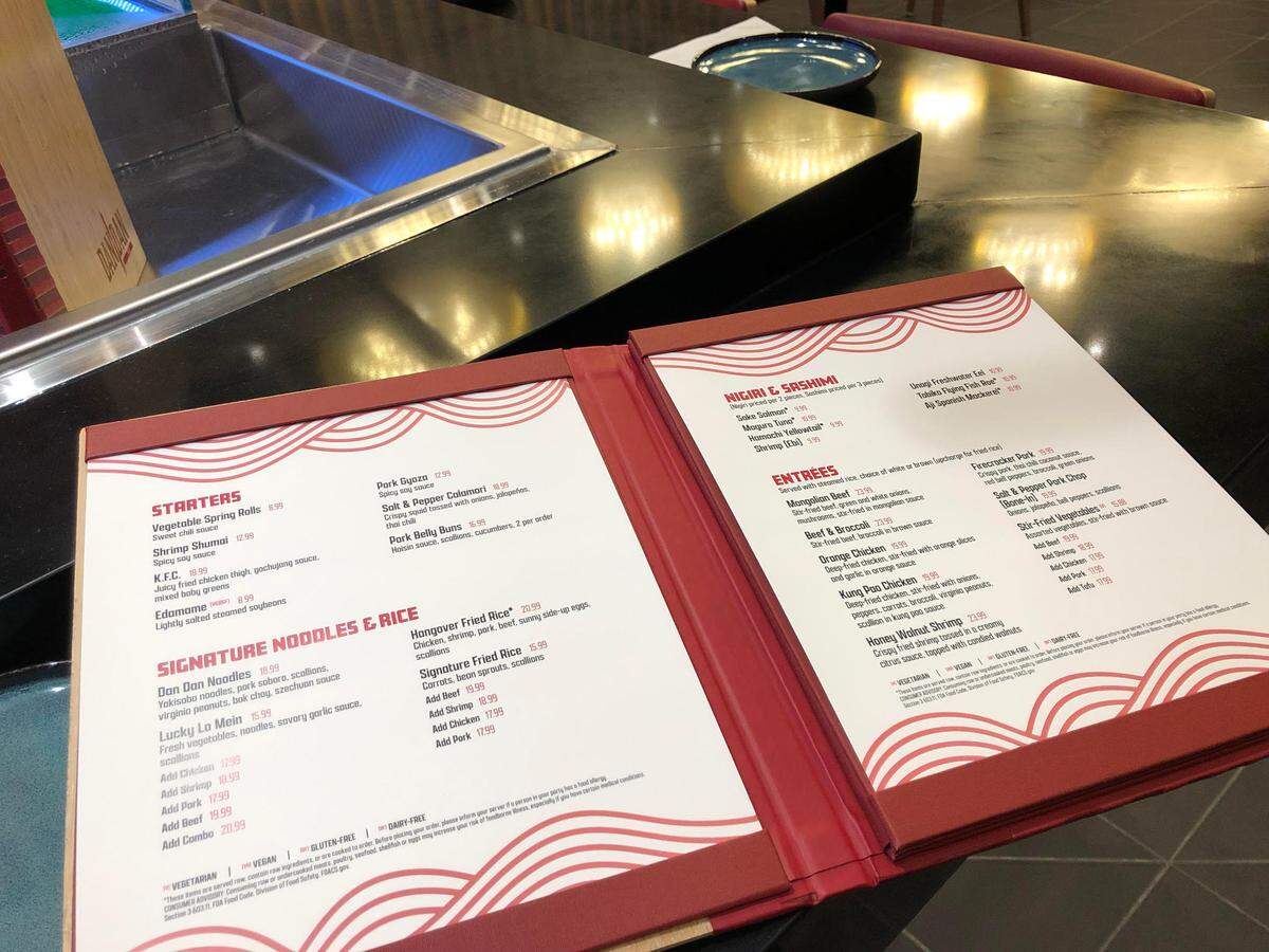 Dan Dan Noodle is one of several restaurants at Caesars Virginia, the casino-hotel complex that opened in Danville on Dec. 17, 2024.