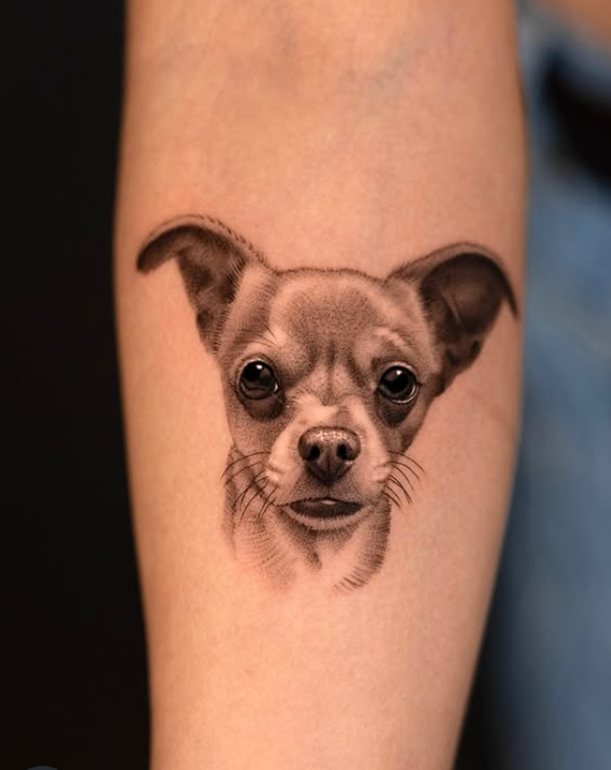 A sample of a pet-inspired tattoo from Brian Parrillo at Ethereal Tattoo Gallery in Durham.