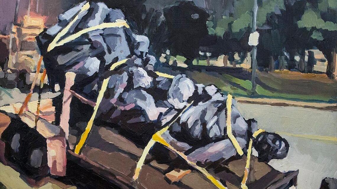 When Confederate statues fall, this artist is there to ‘commemorate this time of change’