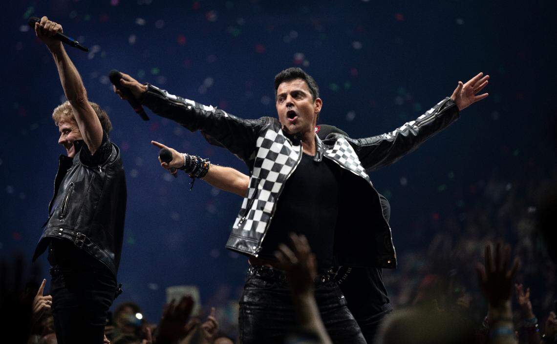 New Kids on the Block perform in concert on the “Mixtape 2022 Tour” at Raleigh, N.C.’s PNC Arena, Friday night, July 22, 2022.