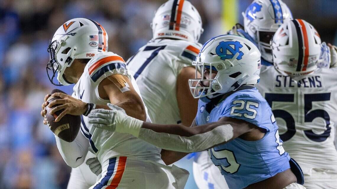 How to watch UNC football play Virginia as Tar Heels seek to end four-game losing streak