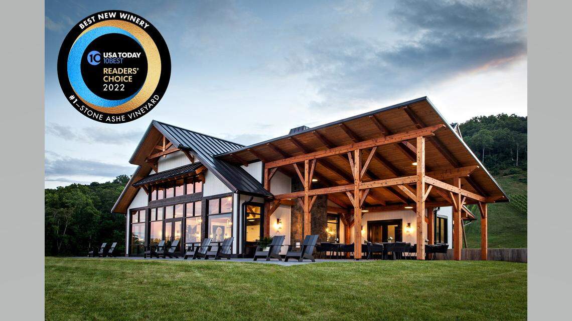 Stone Ashe Vineyard in Hendersonville won the top readers’ choice award for the best new winery in the United States.