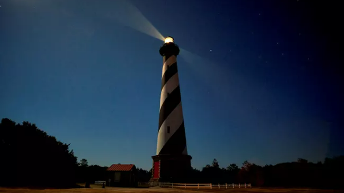 The Cape Hatteras Lighthouse is “bleeding,” and the National Park Service has a sensible explanation linked to ongoing renovations.