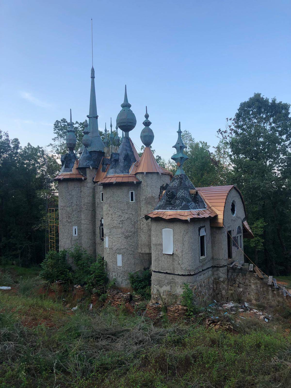 Castle Mont Rouge, located 25 minutes north of Durham, looks plucked straight from a fairy tale: a bona fide castle, nestled among a stand of trees. It was created by Robert Mihaly, who is in the process of restoring the building.