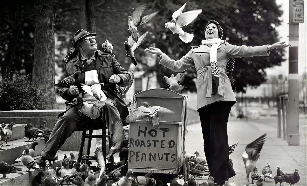 Jesse Broyles, “The Peanut Man” appeared in this 1973 fashion photo. 