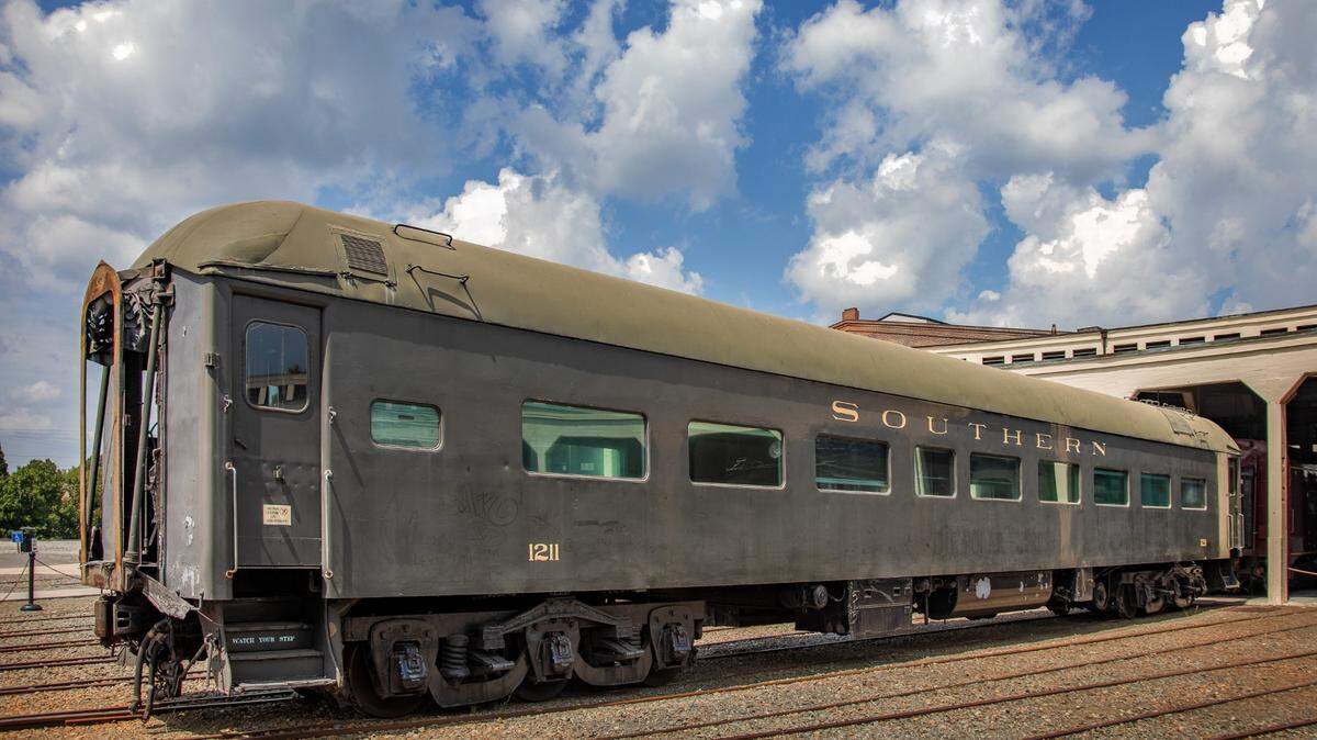Southern Railway Car No. 1211, now on display at the N.C. Transportation Museum in Spencer, segregated passengers by race to comply with Jim Crow laws in the 1940s and 1950s. The car has been added to the National Register of Historic Places.