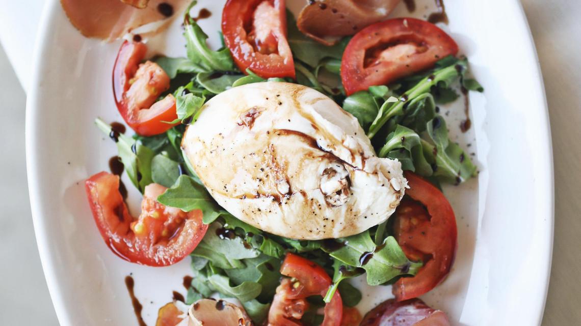 The homemade burrata con speck is a natural companion for the crusty house-baked bread youÕll be served hot out of the oven at Alex & Teresa’s Pizzeria & Trattoria in Cary.