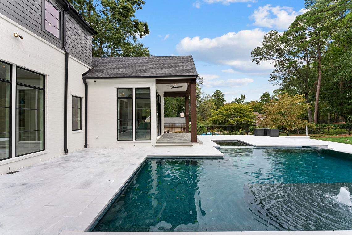 This 5-bed, 8-bath house is listed for $5 million in North Ridge, Raleigh.