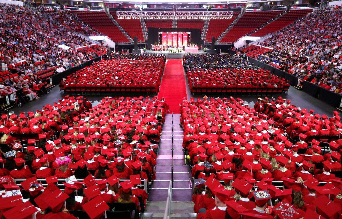 N.C. State University held commencement ceremonies at PNC Arena in Raleigh, N.C., Saturday, May 11, 2019. N.C. State awarded over 6,000 diplomas Saturday.