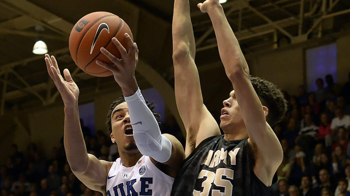 Duke Blue Devils point guard Tre Jones, one of four freshmen starters ...