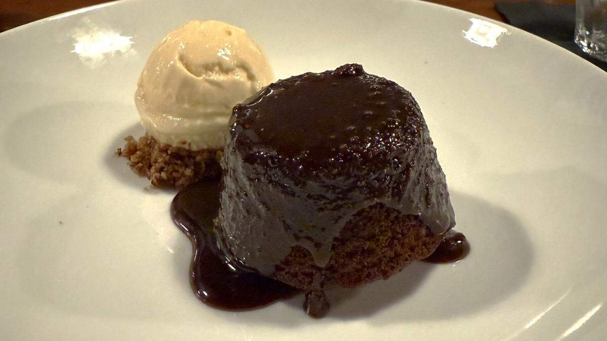 The very best dessert for winter weather, Sticky Toffee Pudding, has been the hottest sweet in the Triangle recently, showing up at many of the best local restaurants. Pictured is the version at Figulina in Raleigh, served with clotted cream ice cream.