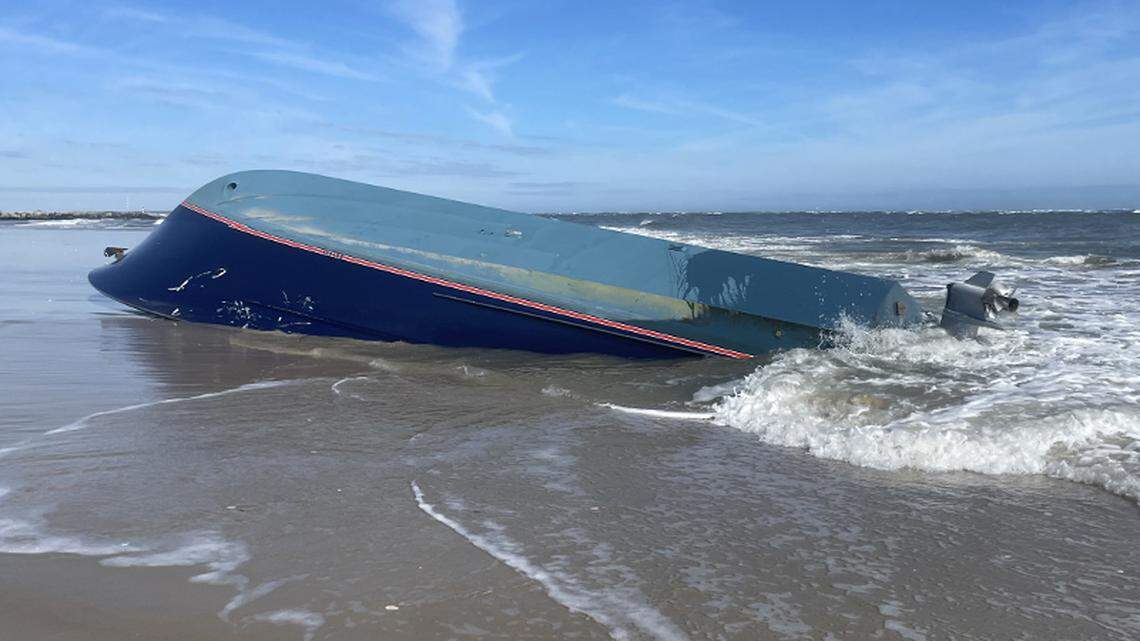 A boat involved in a fatal accident in Oregon Inlet was found washed ashore at Pea Island National Wildlife Refuge, North Carolina investigators say. A boat involved in a fatal accident in Oregon Inlet was found washed ashore at Pea Island National Wildlife Refuge, North Carolina investigators say.