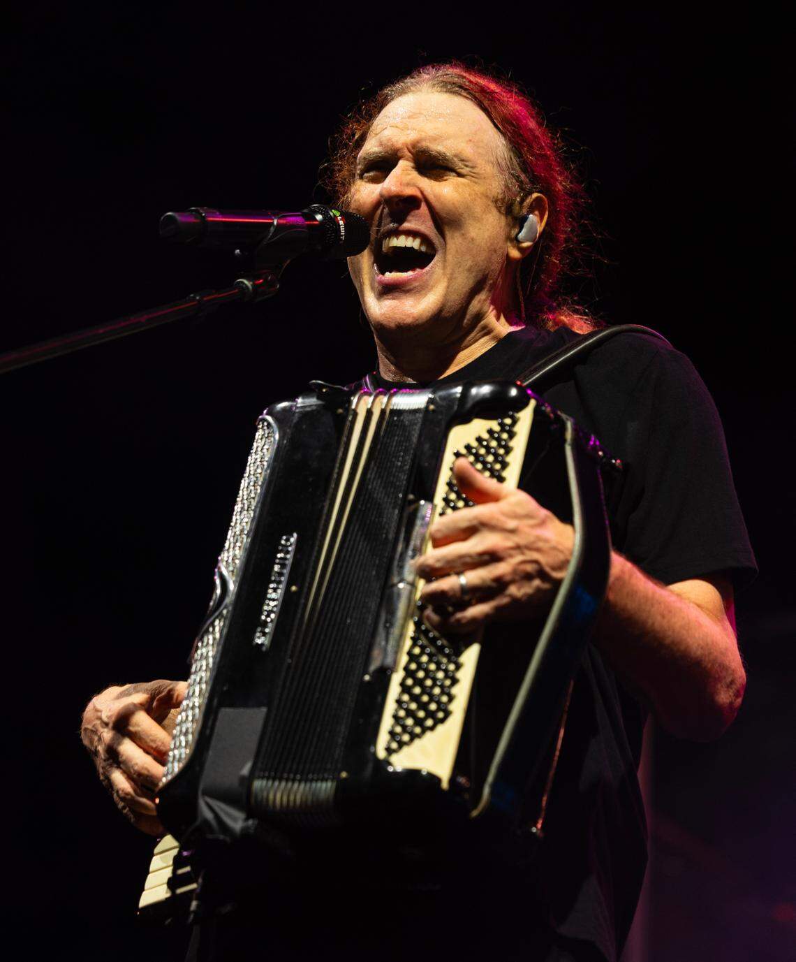 Weird Al Yankovic brings his “Bigger & Weirder 2025” tour to Raleigh, N.C.’s Red Hat Amphiteather, Thursday night, July 24, 2025.