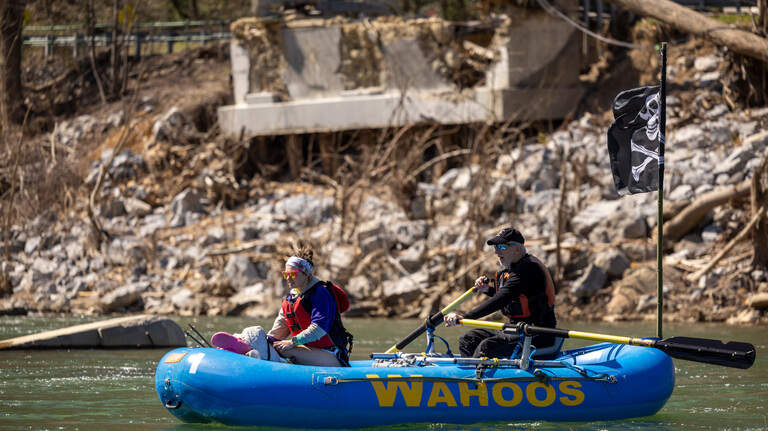 New on the Appalachian Trail: Rafts ferry hikers where Helene destroyed a bridge
