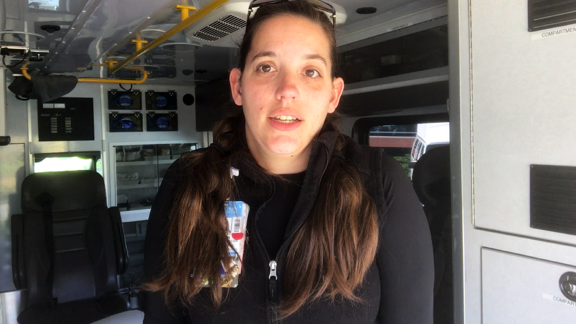 Allison Adams of Raleigh discusses her work as a critical care nurse and protecting her son during a pandemic in the PBS “American Portrait” special “In This Together.”