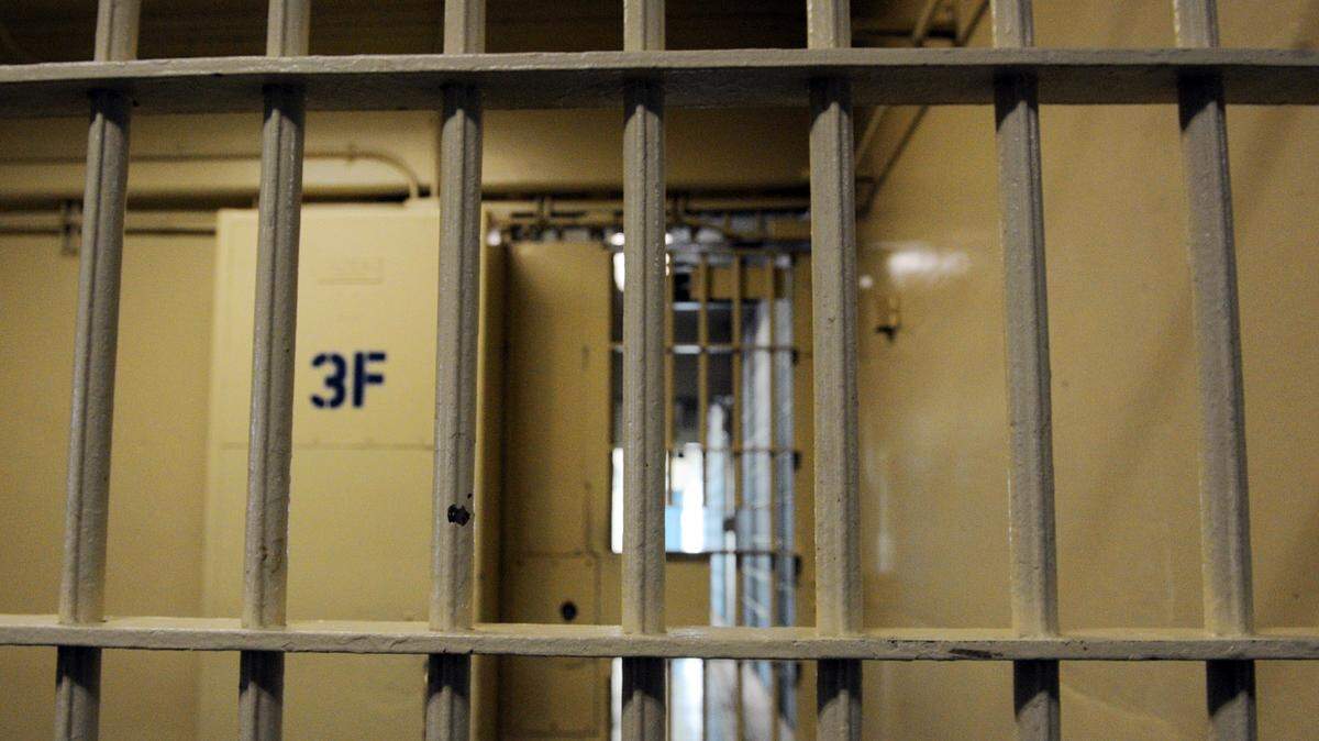 A locked door at the Fresno County Jail in 2012.