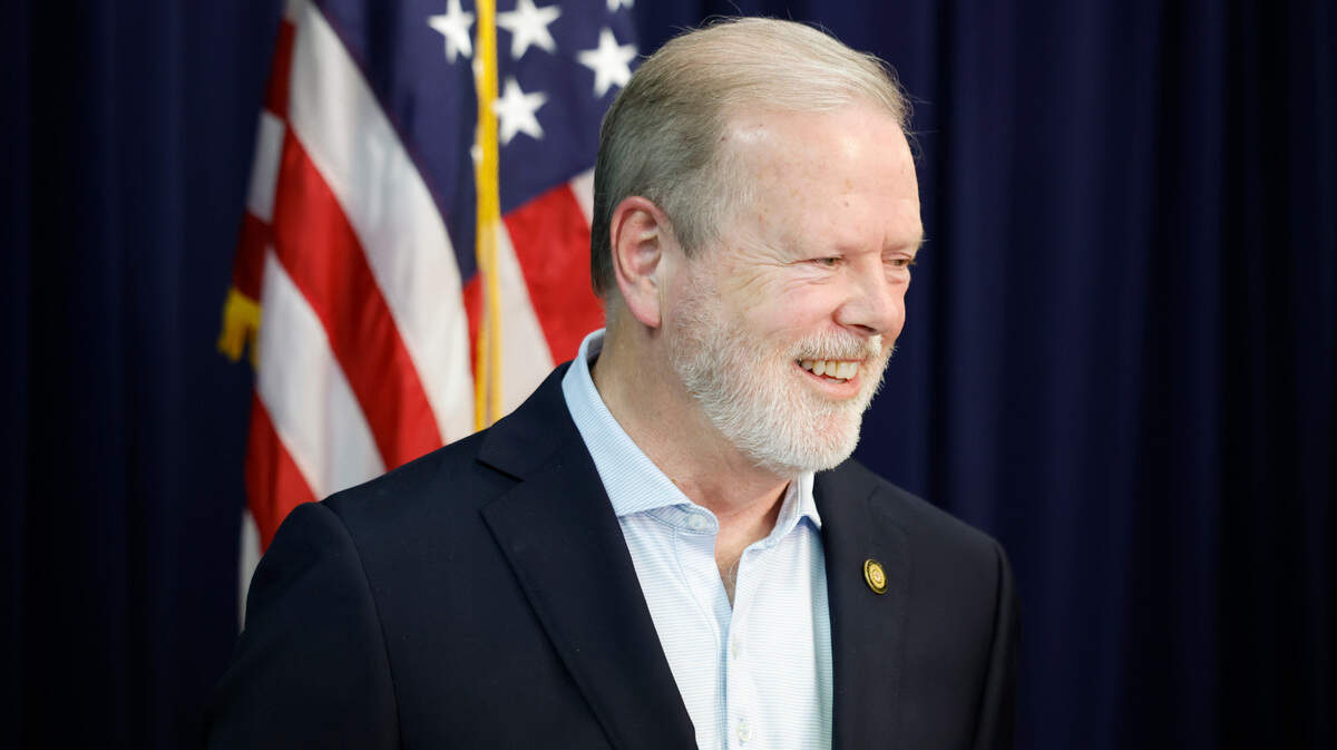 N.C. Senate leader Phil Berger smiles during a press conference at the N.C. Republican Party headquarters in Raleigh, N.C., Wednesday, Nov. 6, 2024.