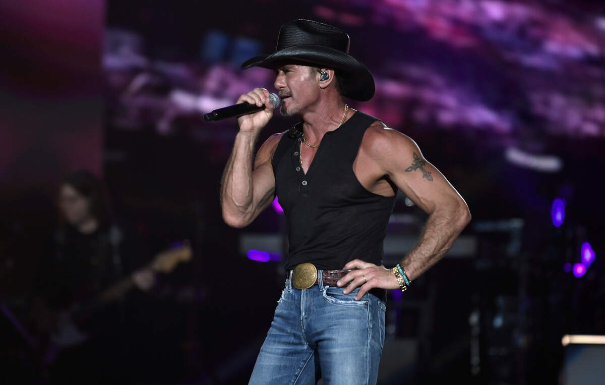 Tim McGraw brings his 2022 tour to Raleigh, N.C.’s Coastal Credit Union Music Park at Walnut Creek, Saturday night, May 21, 2022.