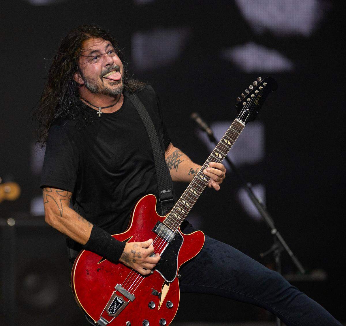 Dave Grohl and Foo Fighters in concert at Raleigh, N.C.’s Coastal Credit Union Music Park at Walnut Creek, Tuesday night, May 7, 2024.