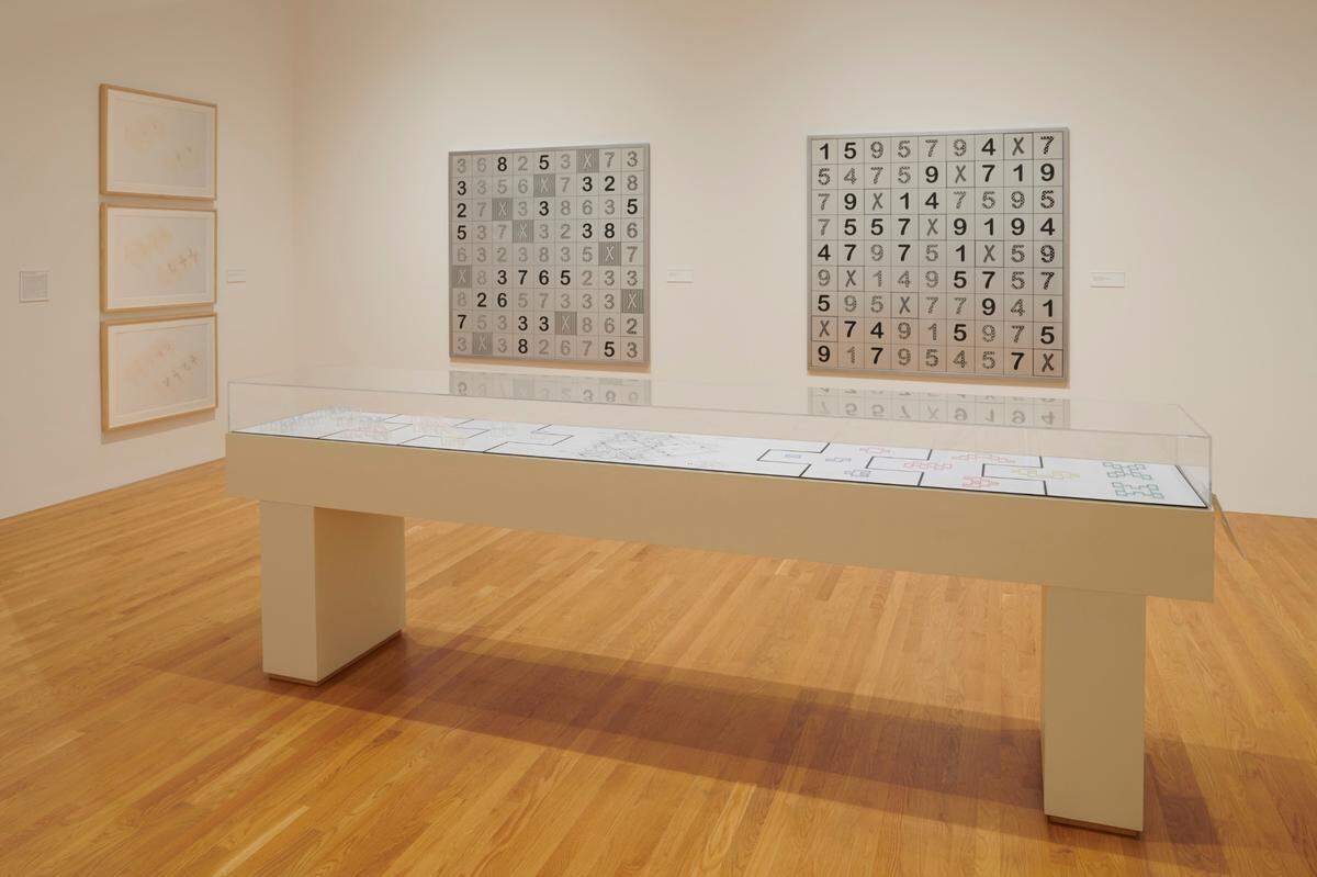 A piece of art on display at Durham artist Sherrill Roland’s new exhibition at Duke’s Nasher Museum of Art. The exhibition will run through Jan. 19.