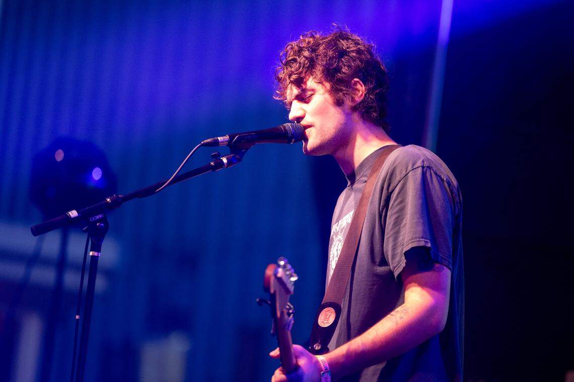 MJ Lenderman and the Wind performs at City Plaza in Raleigh during the Hopscotch Music Festival on Friday, Sept. 6, 2024.