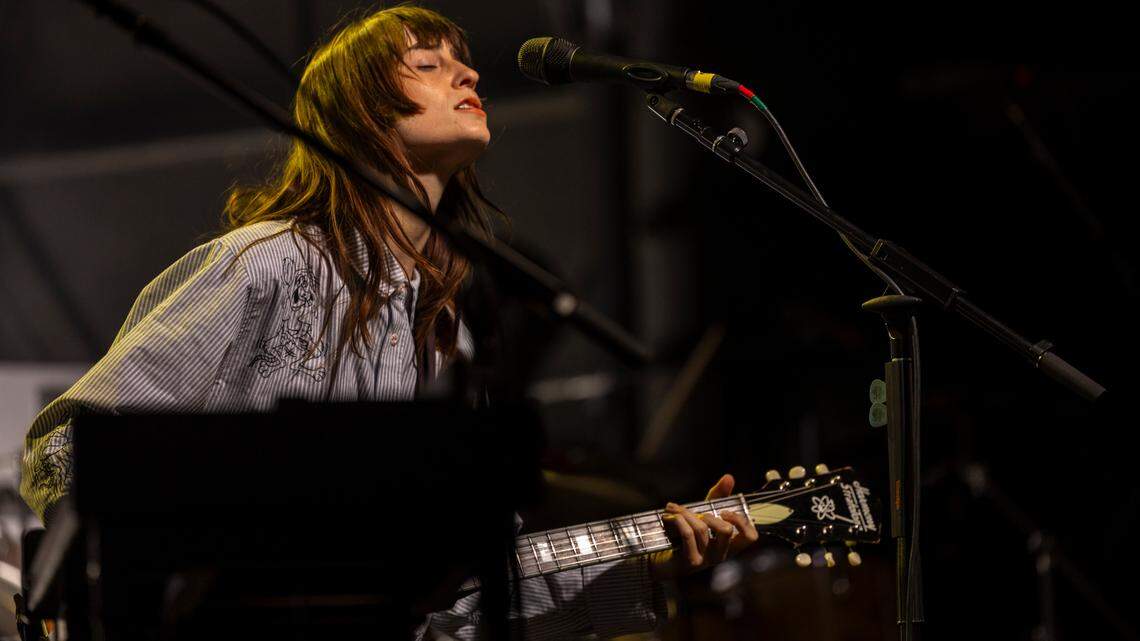 Faye Webster performs at City Plaza in Raleigh during the Hopscotch Music Festival on Friday, Sept. 6, 2024.