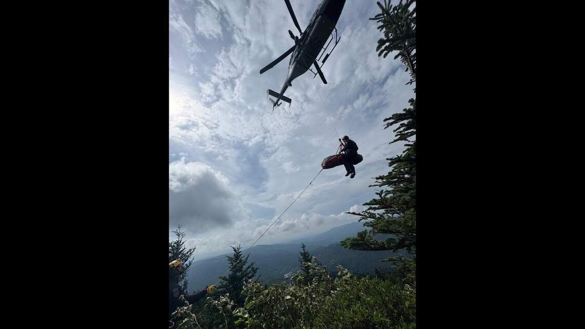 Raleigh firefighters help rescue hiker after 50-foot fall on Grandfather Mountain