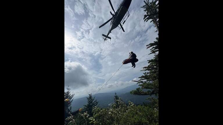 Raleigh firefighters help rescue hiker after 50-foot fall on Grandfather Mountain