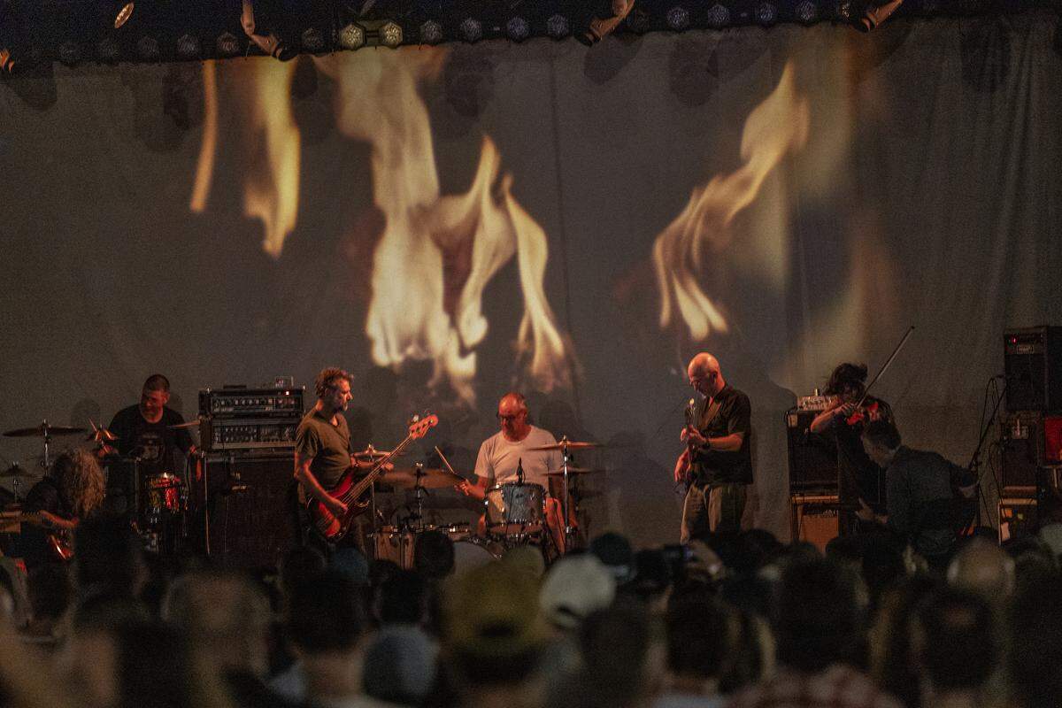 Godspeed You! Black Emperor&nbsp;performs Moore Square during Day 2 of the 15th annual Hopscotch Music Festival in downtown Raleigh on Friday, Sept. 5, 2025.