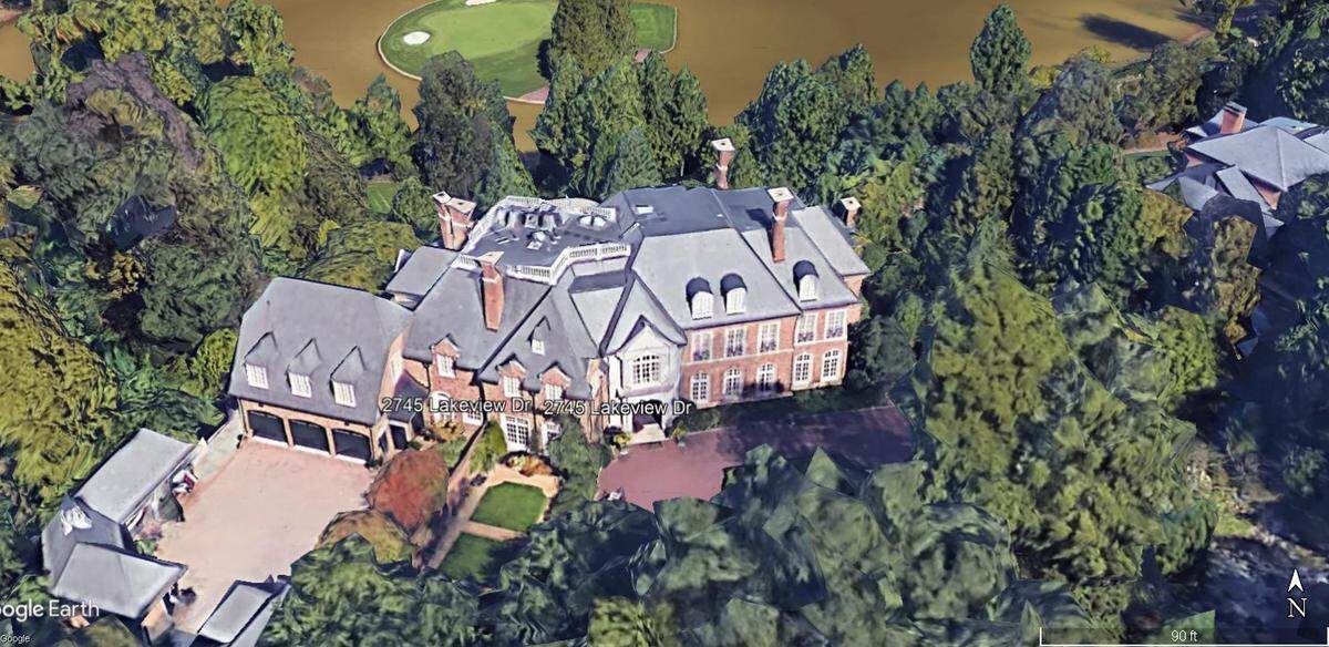 #3. 2745 Lakeview Drive, Raleigh. Assessed building value: $4,733,919. Land value: $1,296,000. Heated sq. ft.: 16,047. Acres: 2.99. 1.75 stories. Built in 2002. 5 full baths, 3 half baths.