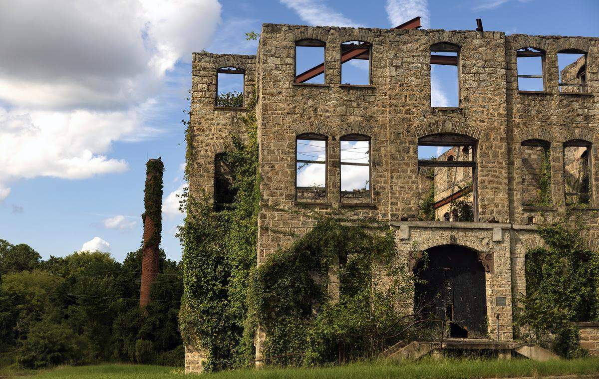 The ruins of the historic St. Agnes Hospital on the campus of St. Augustine’s University near downtown Raleigh.