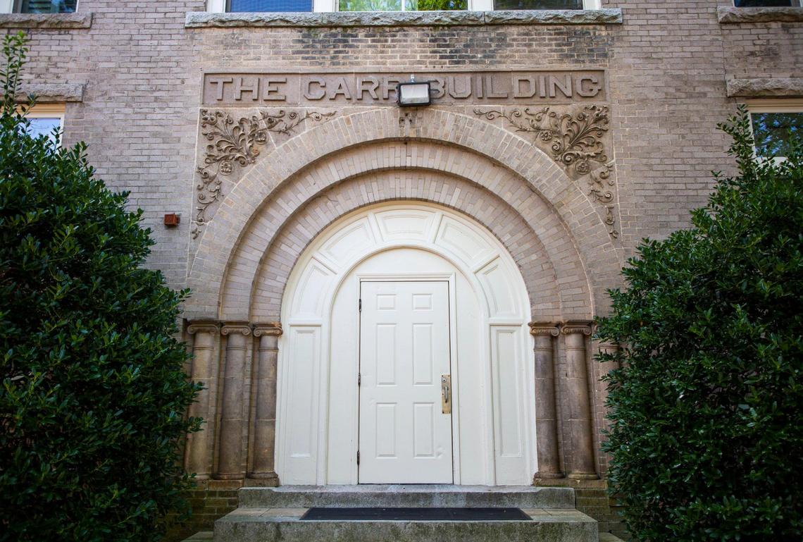 The Carr Building is one of four buildings on UNC Chapel HillÕs campus that have been recommended for renaming under a new policy approved by the UNC Board of Trustees during a meeting on Thursday, July 16, 2020, in Chapel Hill, N.C. The other three buildings are the Daniels Building, Ruffin Residence Hall and Aycock Residence Hall.